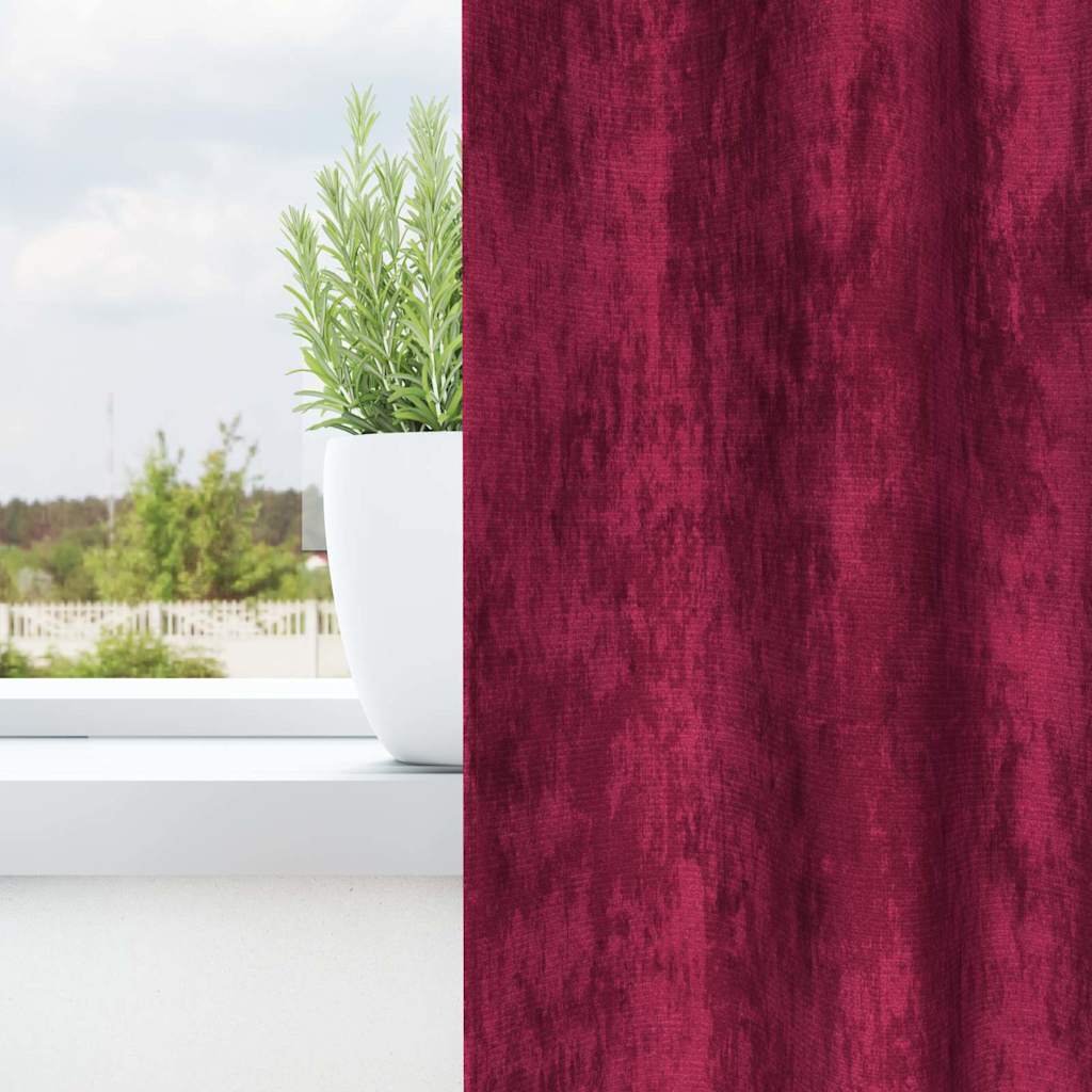 Tende in Velluto 2 pcs Rosso vino 245 x 140 cm Velluto