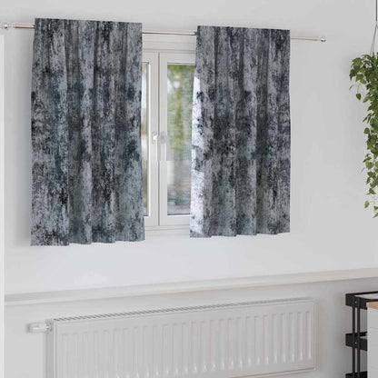 Tende in Velluto 2 pcs Grigio Argento 140 x 140 cm Velluto | homemem39