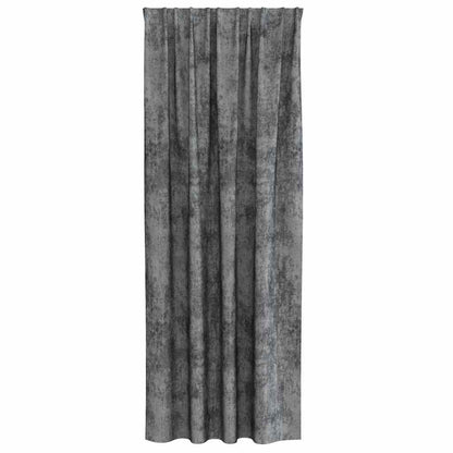 Tende in Velluto con tende 2 pcs Grigio 225 x 140 cm Velluto | homemem39