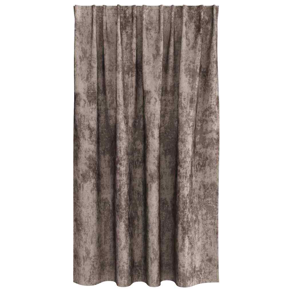 Tende in Velluto 2 pcs Cappuccino 140 x 140 cm Velluto | homemem39