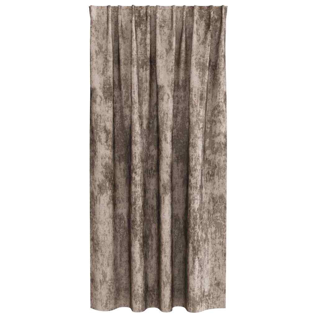 Tende in Velluto 2 pcs Cappuccino 175 x 140 cm Velluto | homemem39