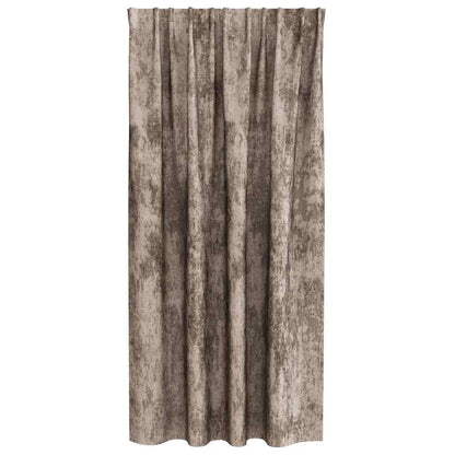 Tende in Velluto 2 pcs Cappuccino 175 x 140 cm Velluto | homemem39