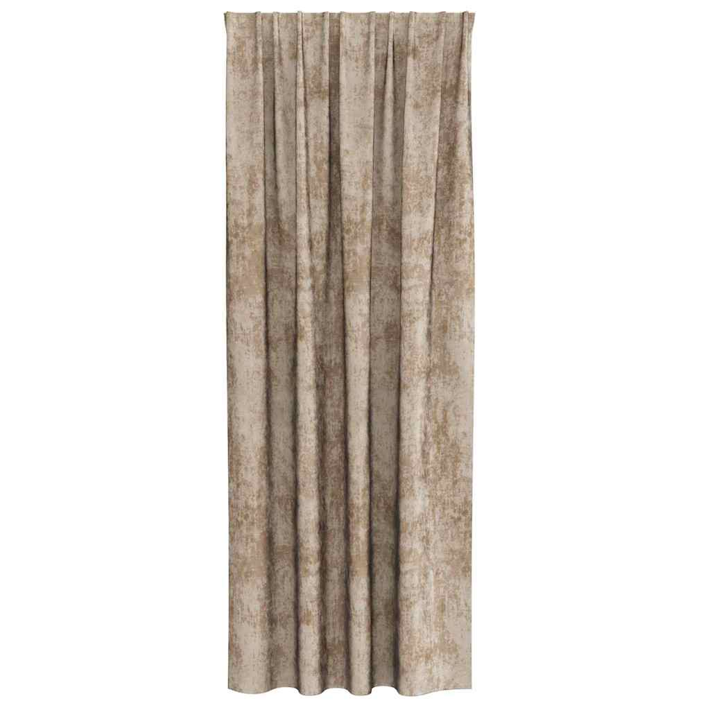 Tende in Velluto con tende 2 pcs Champagne 225 x 140 cm Velluto | homemem39