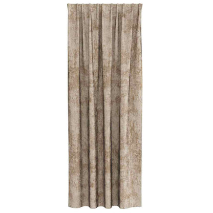Tende in Velluto con tende 2 pcs Champagne 260 x 140 cm Velluto | homemem39