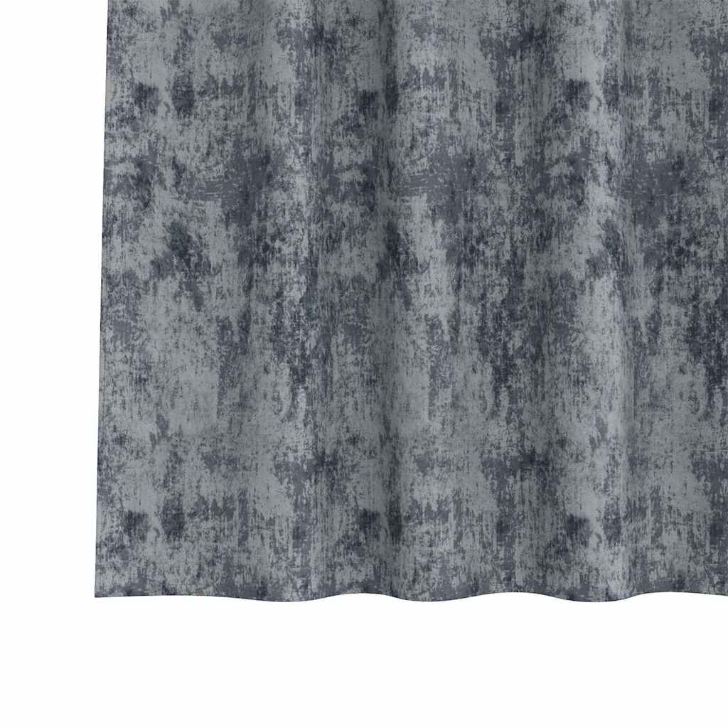 Tende in Velluto 2 pcs Grigio Argento 175 x 140 cm Velluto | homemem39