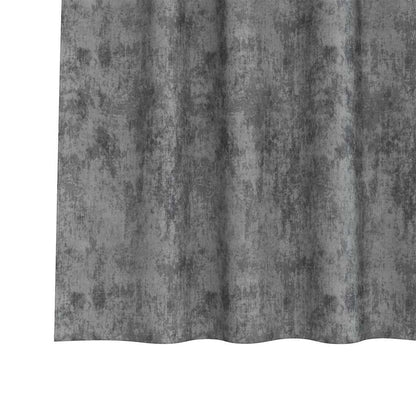 Tende in Velluto con tende 2 pcs Grigio 140 x 140 cm Velluto | homemem39