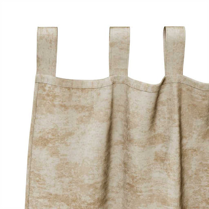 Tende in Velluto con tende 2 pcs Crema 260 x 140 cm Velluto | homemem39