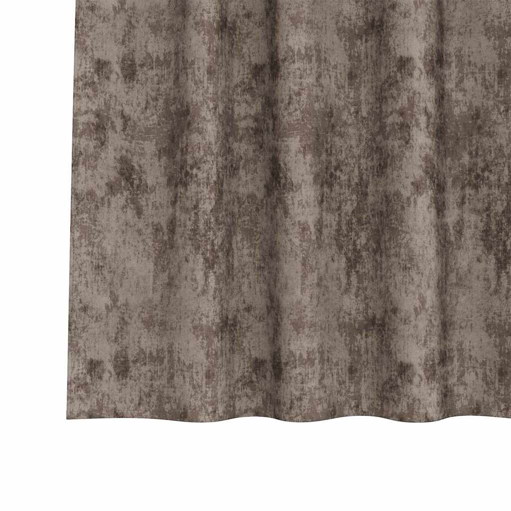 Tende in Velluto 2 pcs Cappuccino 245 x 140 cm Velluto | homemem39