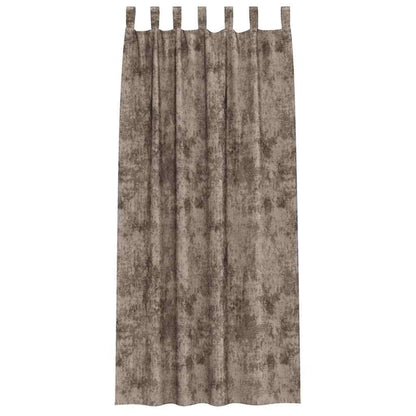 Tende in Velluto 2 pcs Cappuccino 260 x 140 cm Velluto | homemem39