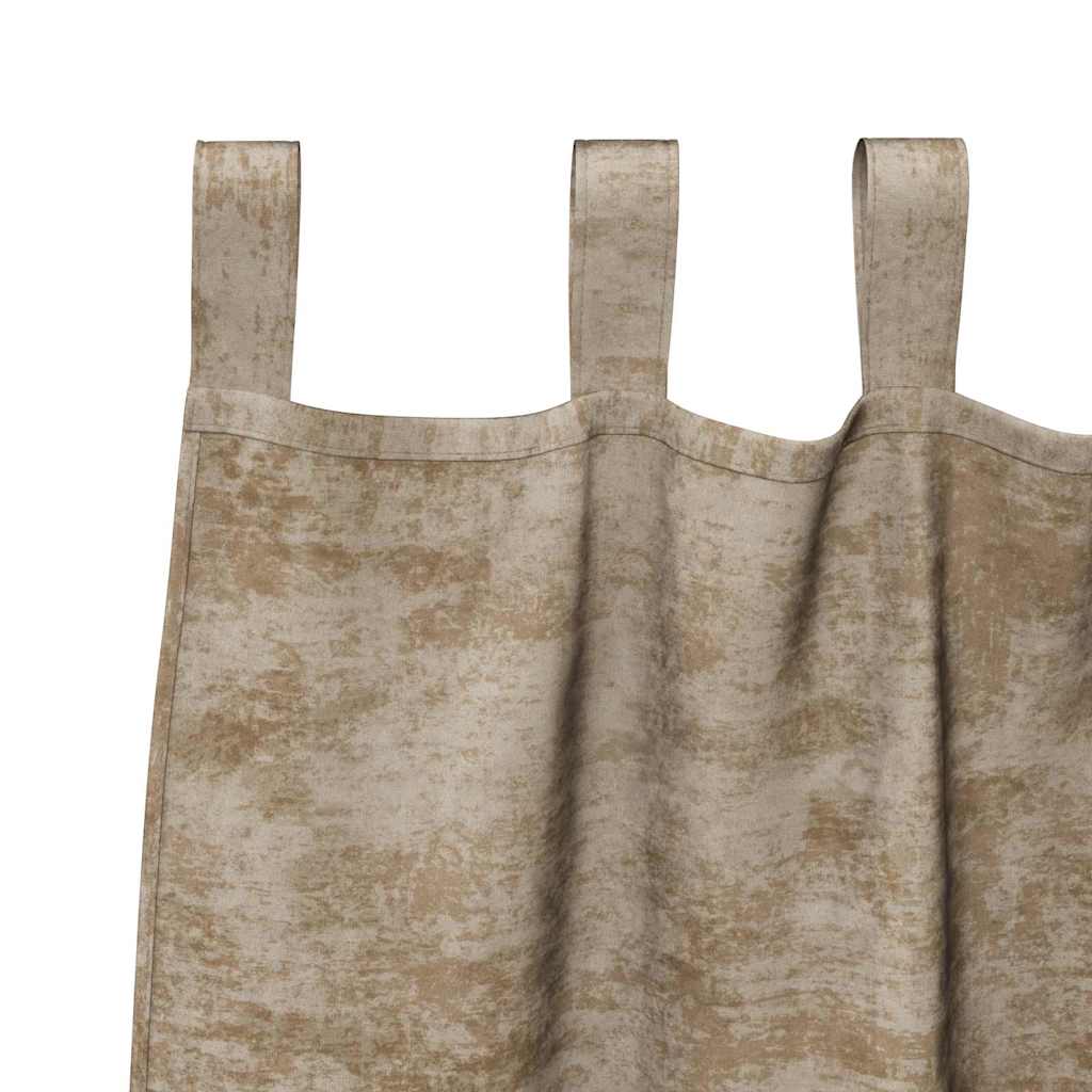 Tende in Velluto con tende 2 pcs Champagne 225 x 140 cm Velluto | homemem39