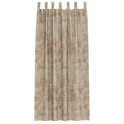 Tende in Velluto con tende 2 pcs Champagne 260 x 140 cm Velluto | homemem39
