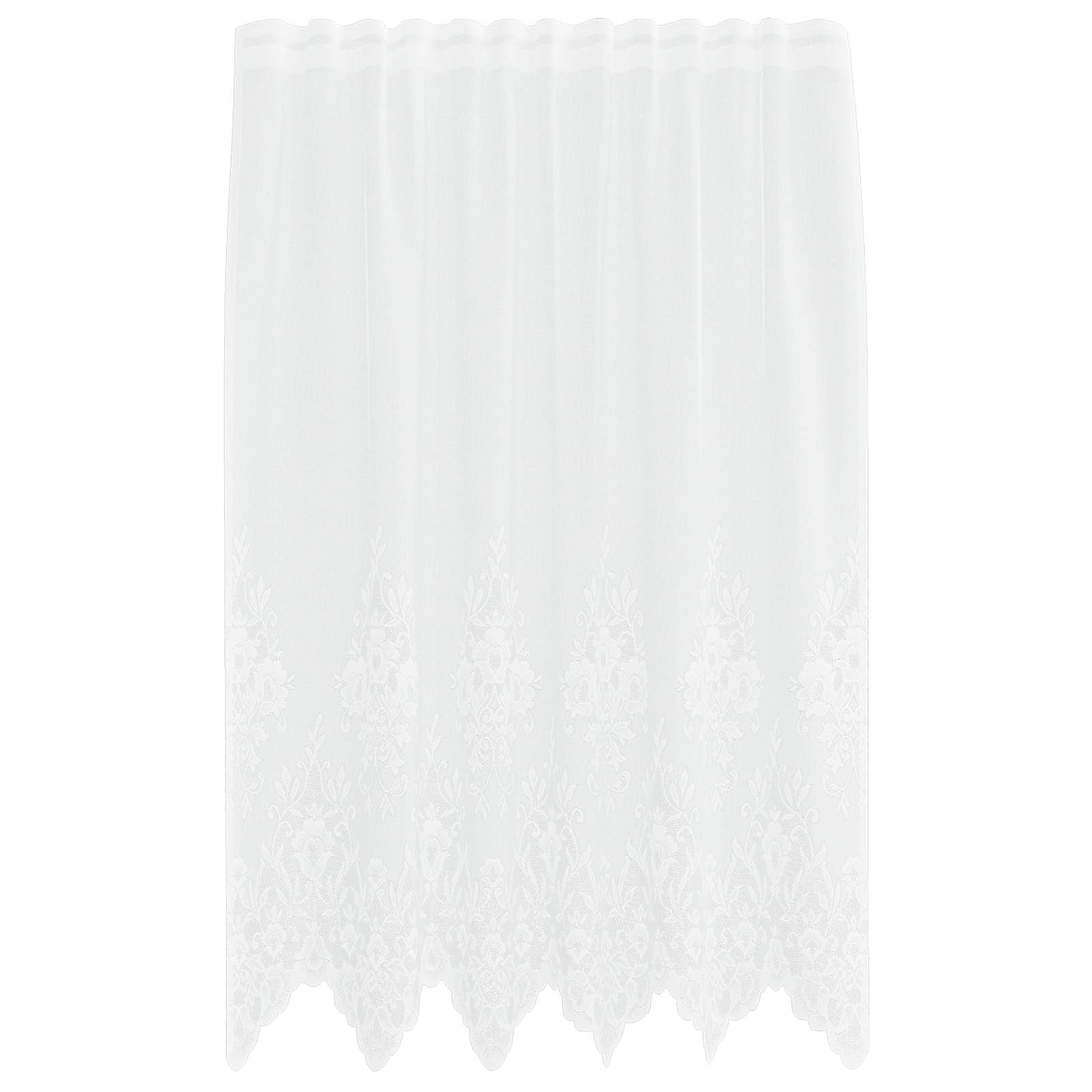 Tenda in Pizzo con tende Bianco 180 x 150 cm Poliestere | homemem39
