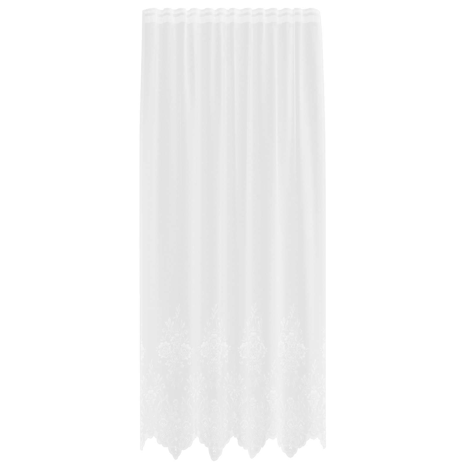 Tenda in Pizzo con tende Bianco 200 x 150 cm Poliestere | homemem39