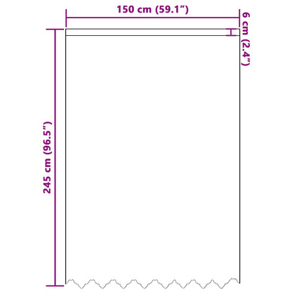 Tenda in Pizzo con tende Floreale Bianco 245x150cm Poliestere | homemem39