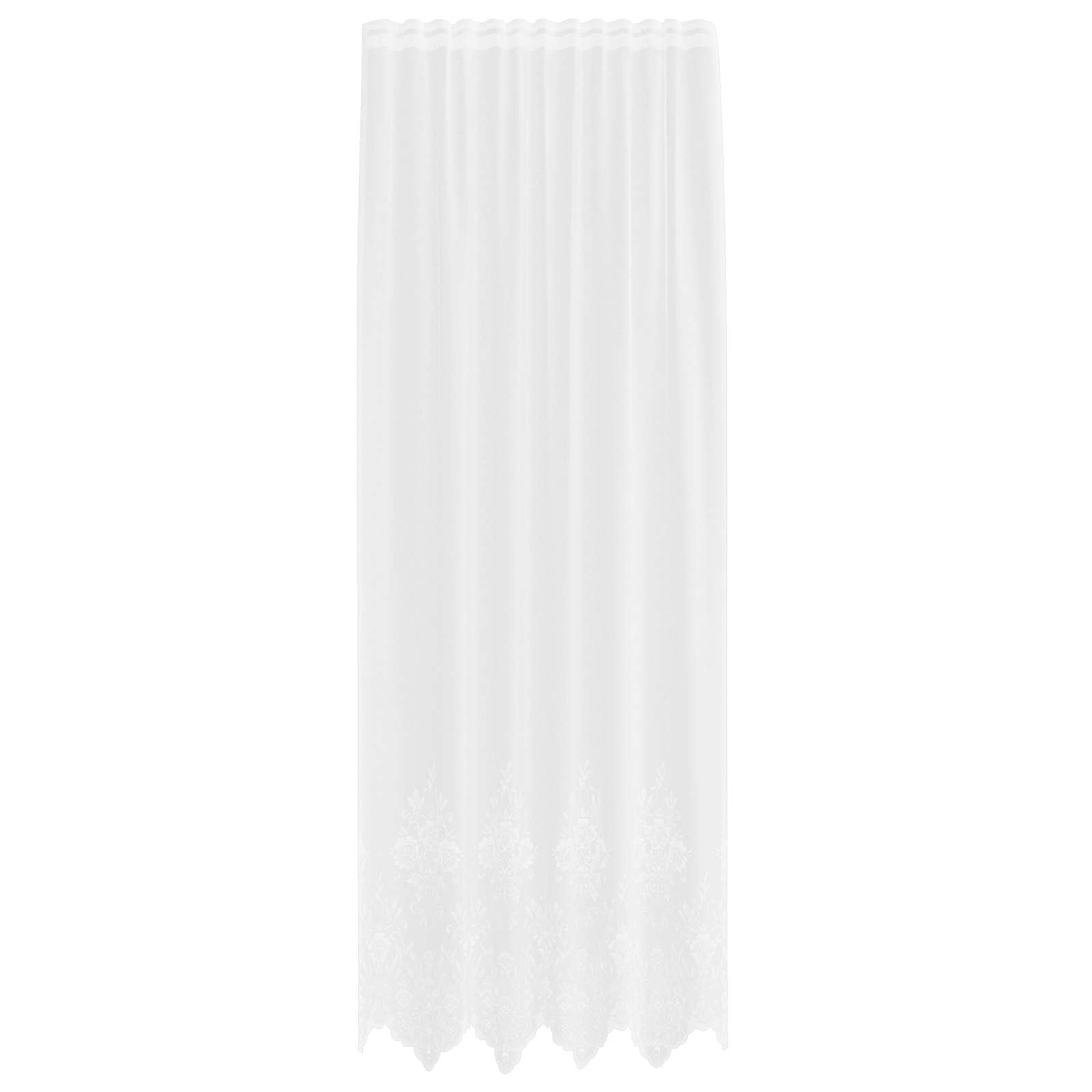 Tenda in Pizzo con tende Bianco 280 x 150 cm Poliestere | homemem39
