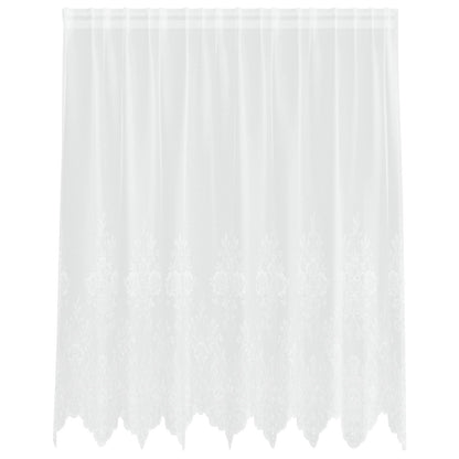 Tenda in Pizzo con tende Bianco 160 x 200 cm Poliestere | homemem39