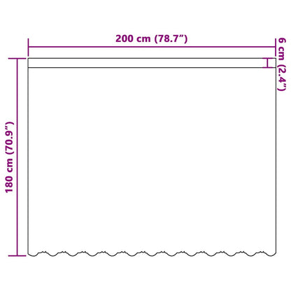 Tenda in Pizzo con tende Bianco 200x180cm Poliestere