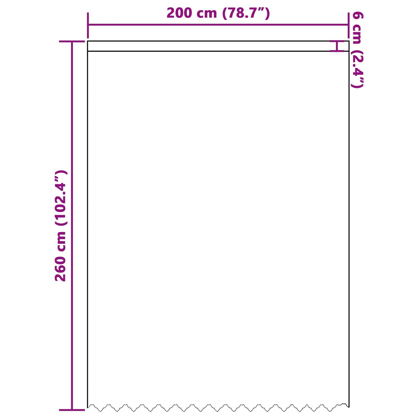 Tenda in Pizzo con tende Bianco 245 x 200 cm Poliestere | homemem39