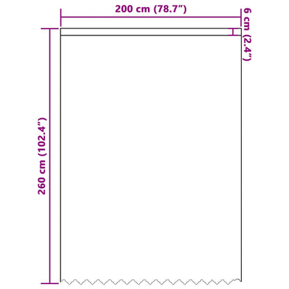 Tenda in Pizzo con tende Bianco 245 x 200 cm Poliestere | homemem39