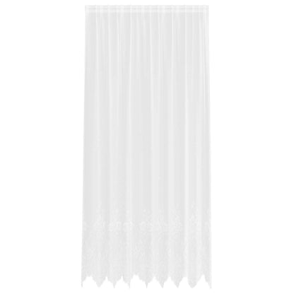 Tenda in Pizzo con tende Floreale Bianco 260x200cm Poliestere | homemem39
