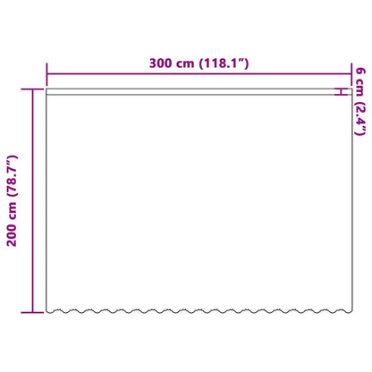Tenda in Pizzo con tende Bianco 300x200cm Poliestere