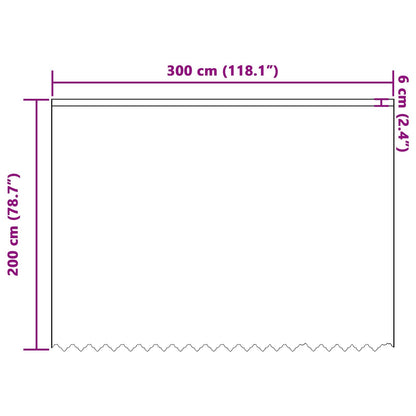 Tenda in Pizzo con tende Bianco 200 x 300 cm Poliestere | homemem39