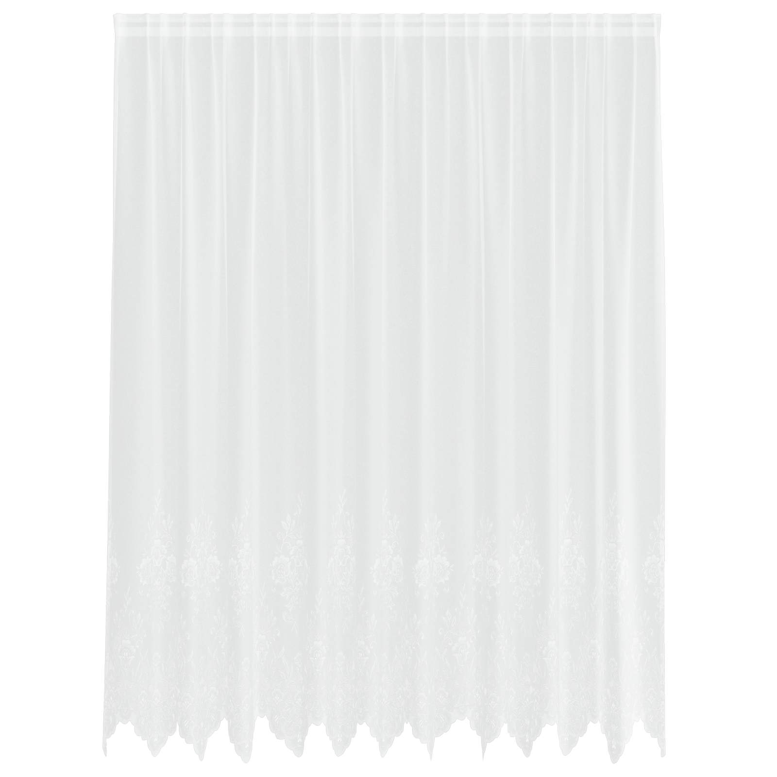 Tenda in Pizzo con tende Bianco 220 x 300 cm Poliestere | homemem39