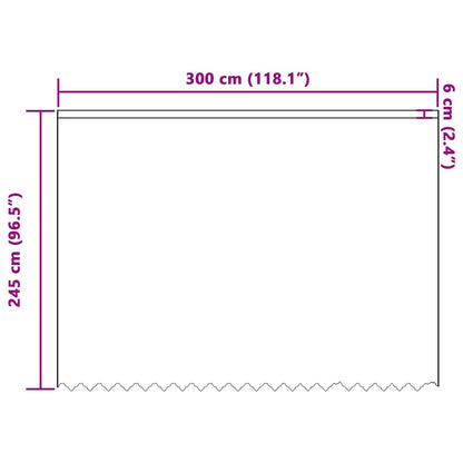 Tenda in Pizzo con tende Floreale Bianco 245x300cm Poliestere | homemem39