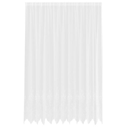 Tenda in Pizzo con tende Bianco 260 x 300 cm Poliestere | homemem39