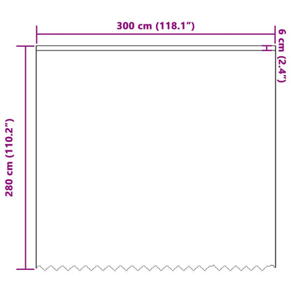 Tenda in Pizzo con tende Bianco 280 x 300 cm Poliestere | homemem39