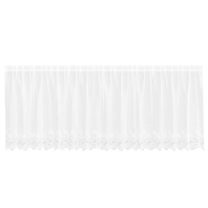 Tenda in Pizzo con tende Bianco 400x100cm Poliestere