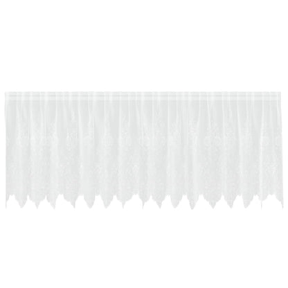 Tenda in Pizzo con tende Bianco 100 x 400 cm Poliestere | homemem39