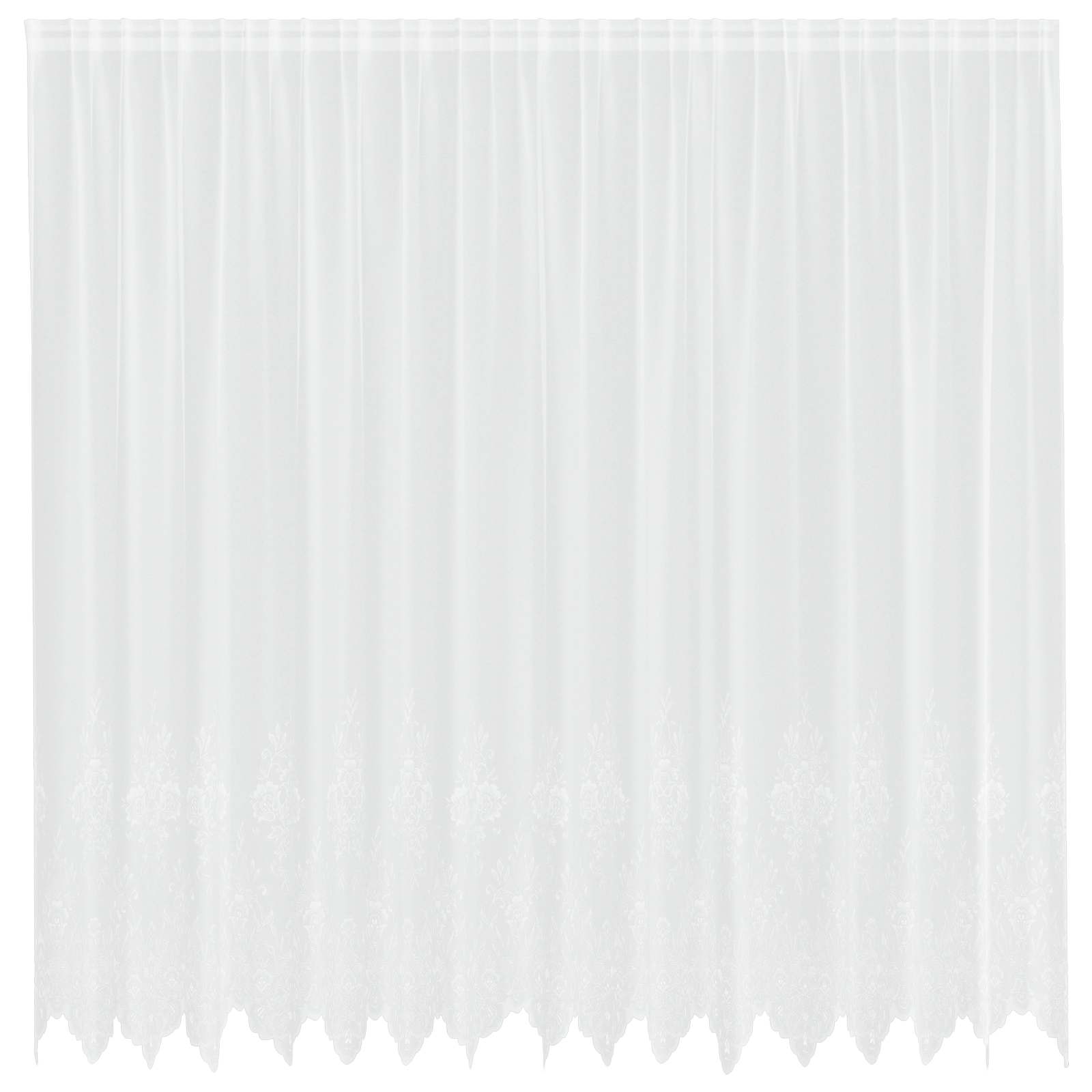 Tenda in Pizzo con tende Bianco 200 x 400 cm Poliestere | homemem39