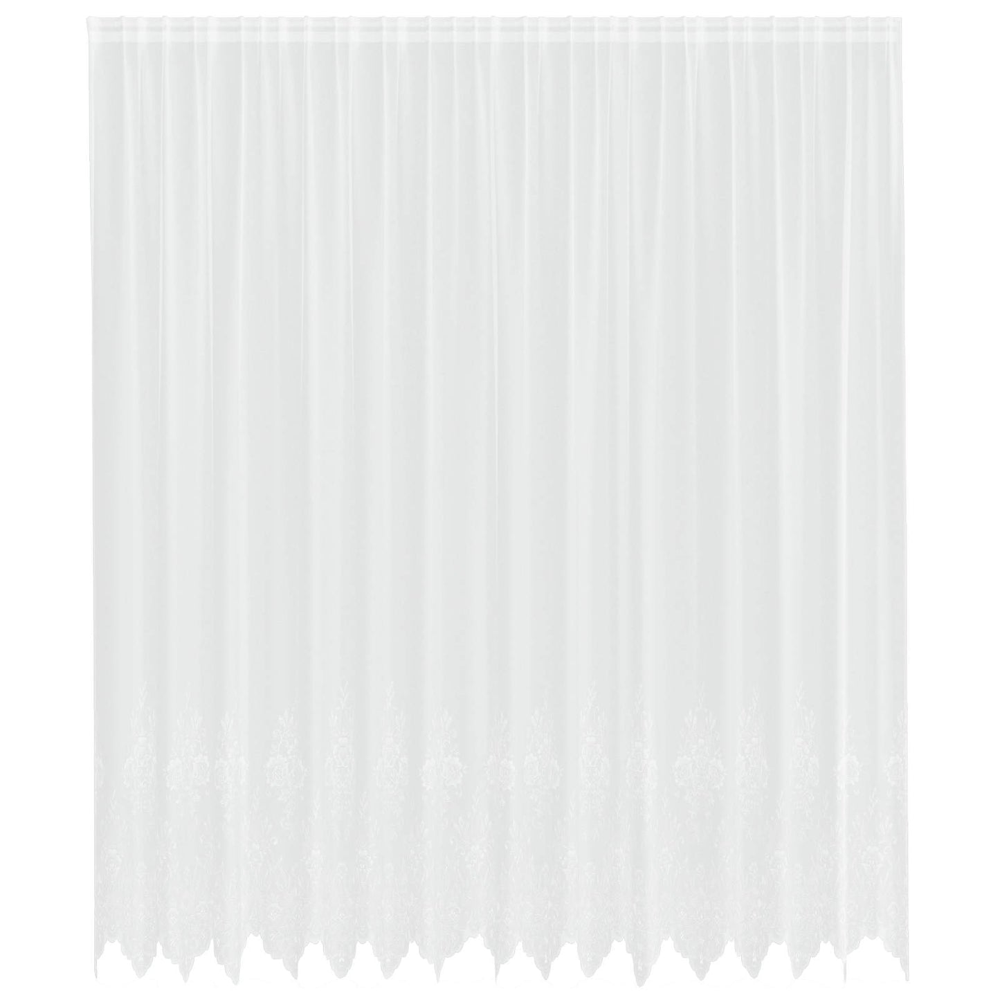 Tenda in Pizzo con tende Bianco 300 x 400 cm Poliestere | homemem39