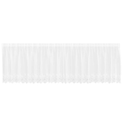 Tenda in Pizzo con tende Bianco 500x100cm Poliestere