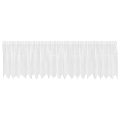 Tenda in Pizzo con tende Bianco 120 x 500 cm Poliestere | homemem39