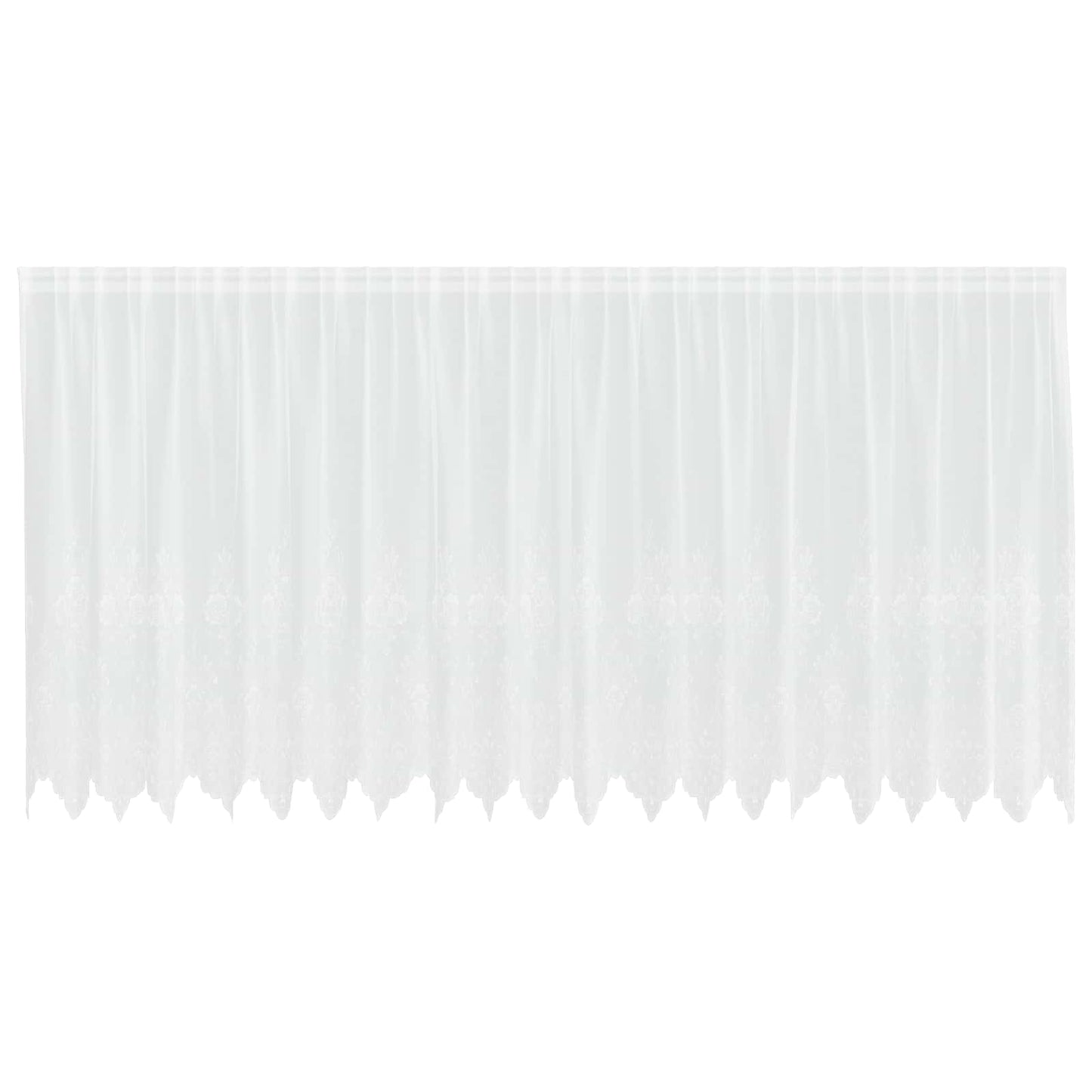 Tenda in Pizzo con tende Bianco 140 x 500 cm Poliestere | homemem39