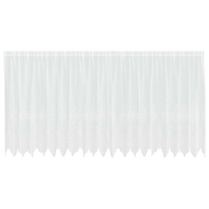 Tenda in Pizzo con tende Bianco 140 x 500 cm Poliestere | homemem39