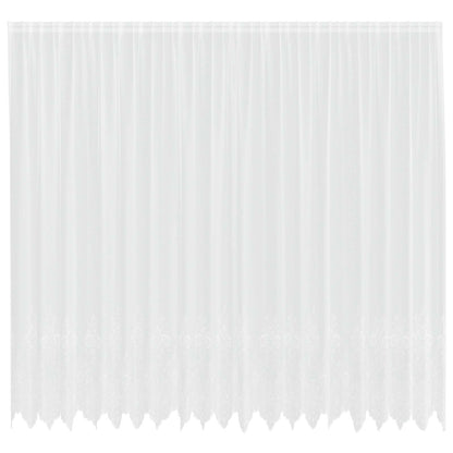 Tenda in Pizzo con tende Bianco 300 x 500 cm Poliestere | homemem39
