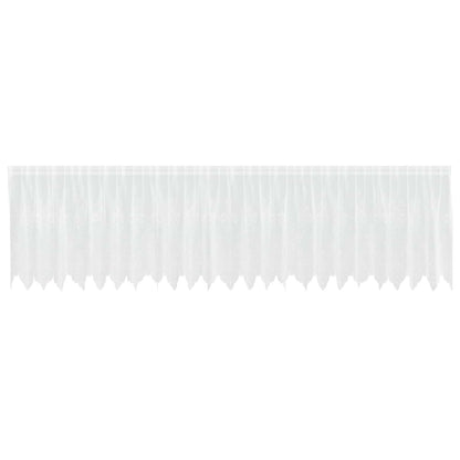 Tenda in Pizzo con tende Bianco 100 x 600 cm Poliestere | homemem39