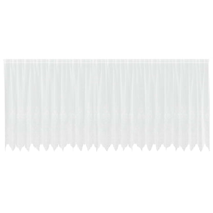 Tenda in Pizzo con tende Bianco 160 x 600 cm Poliestere