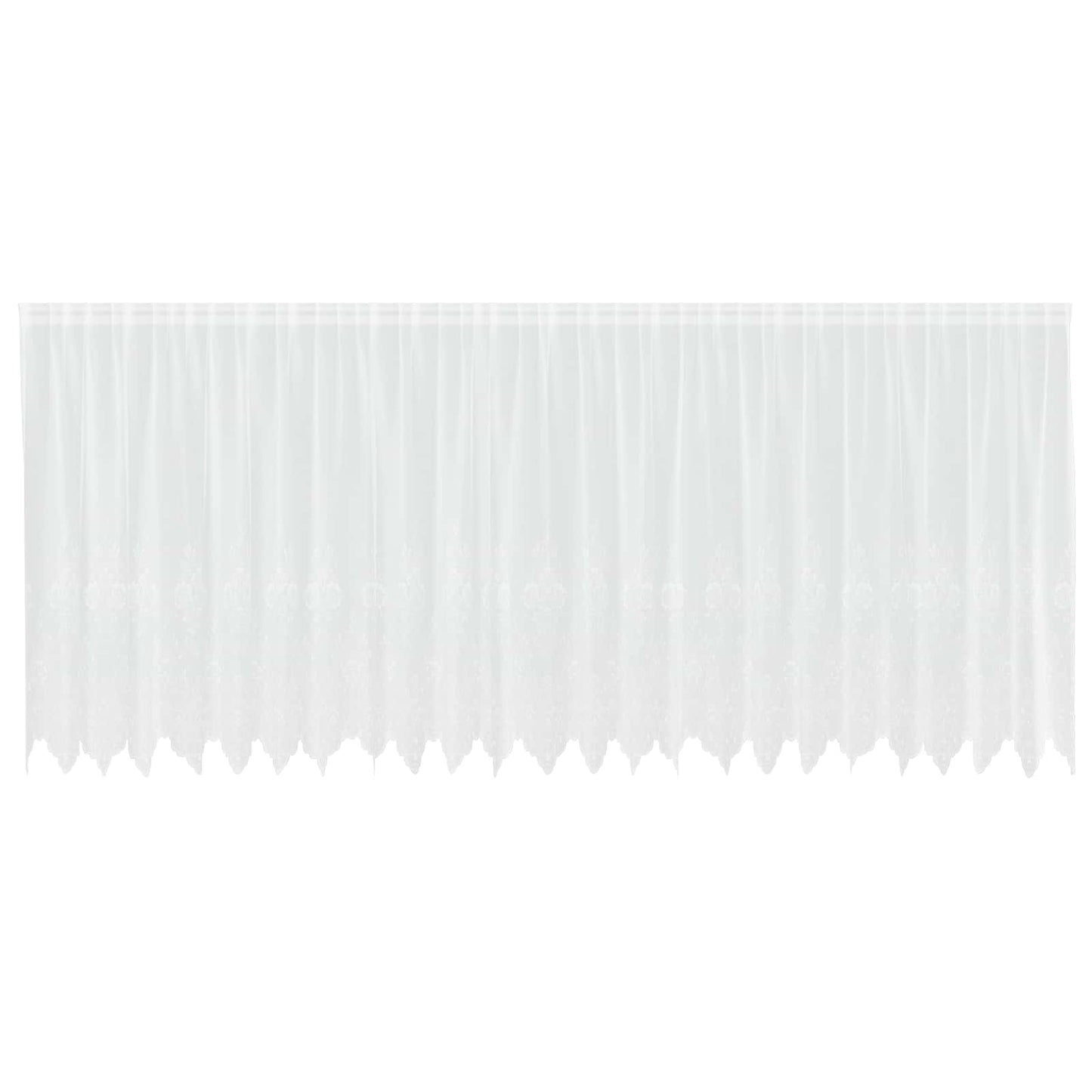 Tenda in Pizzo con tende Bianco 180 x 600 cm Poliestere