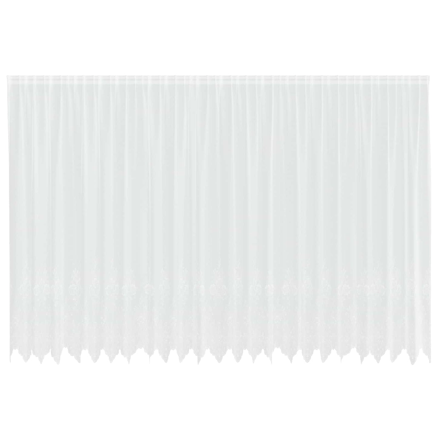 Tenda in Pizzo con tende Bianco 240 x 600 cm Poliestere | homemem39