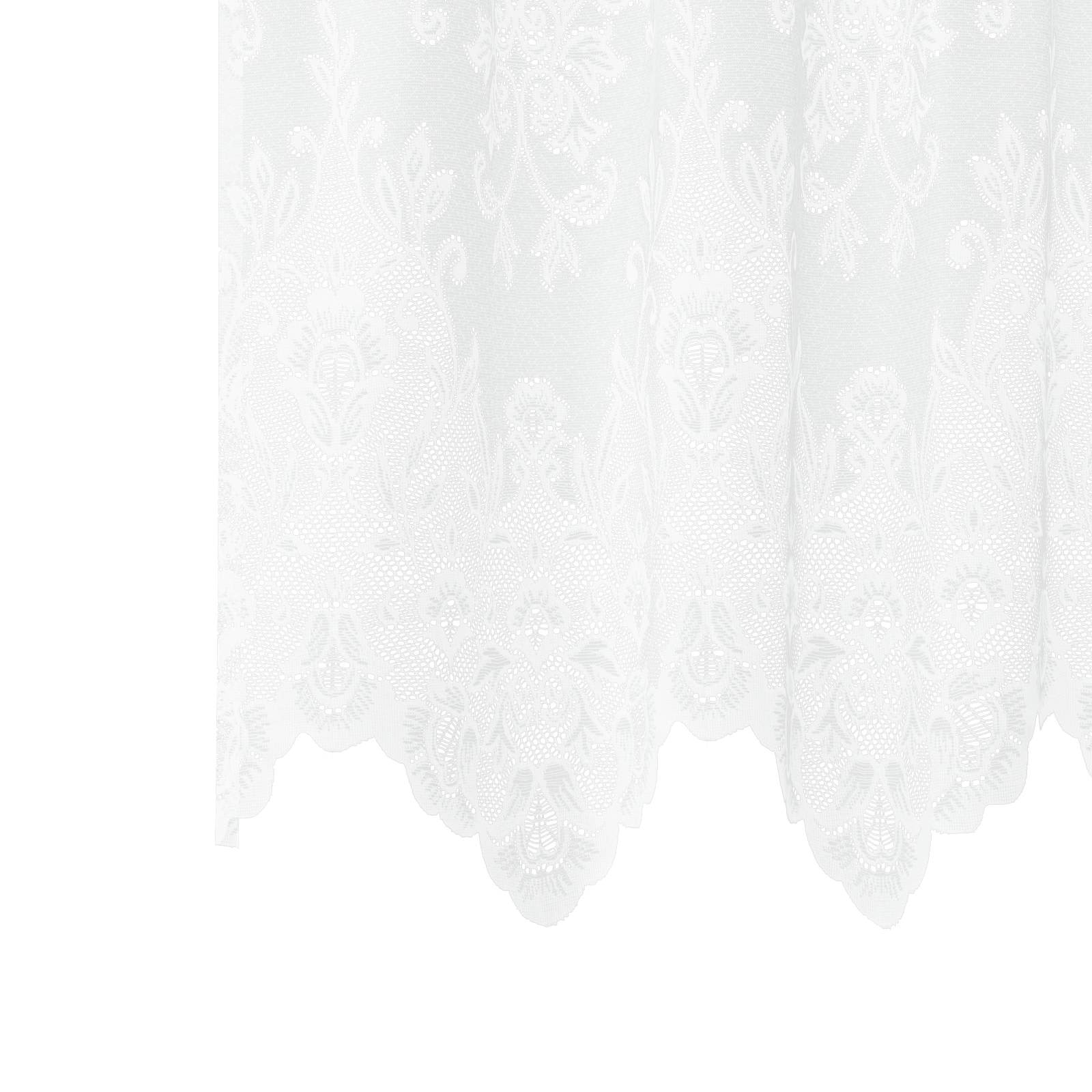 Tenda in Pizzo con tende Floreale Bianco 100x750cm Poliestere | homemem39