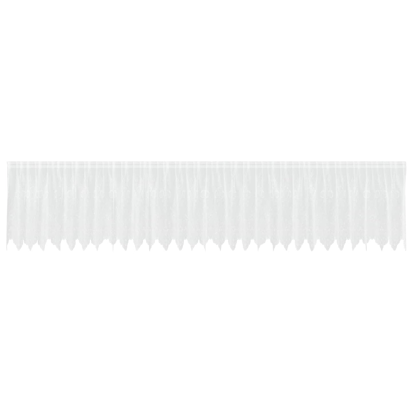 Tenda in Pizzo con tende Floreale Bianco 100x750cm Poliestere | homemem39