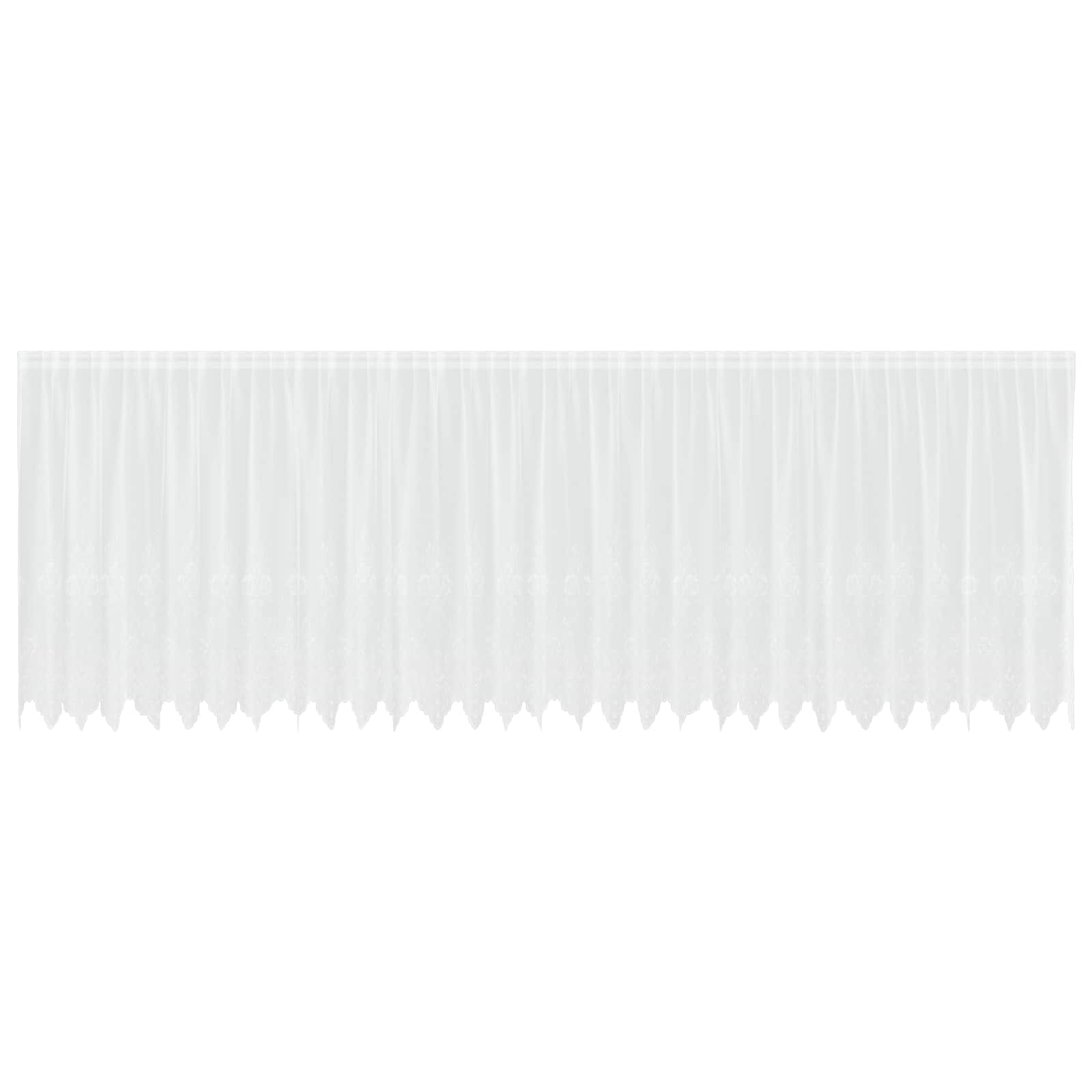 Tenda in Pizzo con tende Bianco 140 x 750 cm Poliestere | homemem39