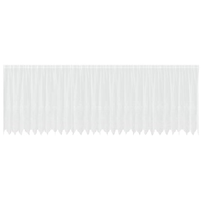 Tenda in Pizzo con tende Bianco 160 x 750 cm Poliestere | homemem39