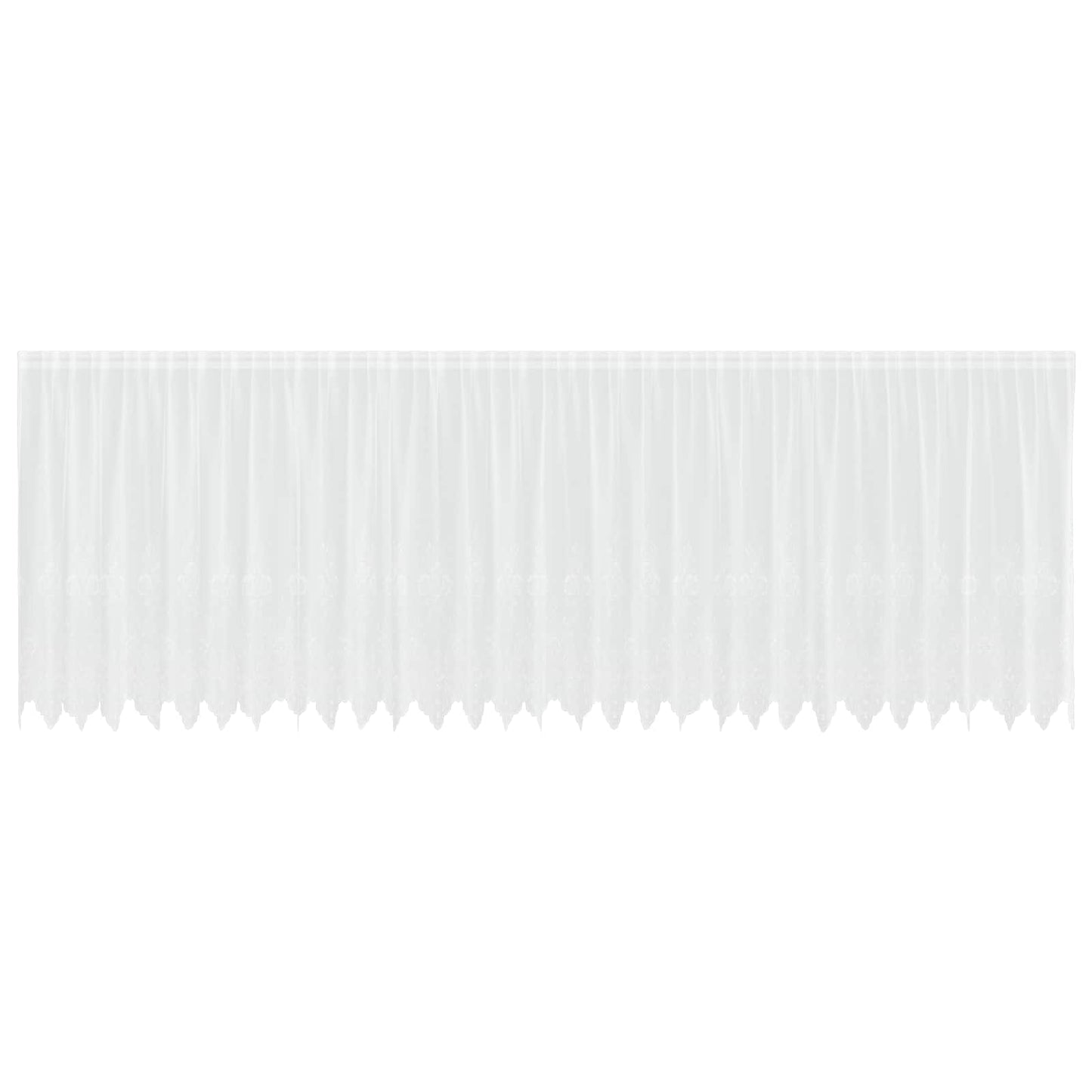 Tenda in Pizzo con tende Bianco 180 x 750 cm Poliestere