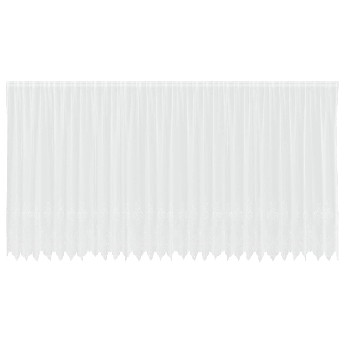 Tenda in Pizzo con tende Floreale Bianco 240x750cm Poliestere | homemem39