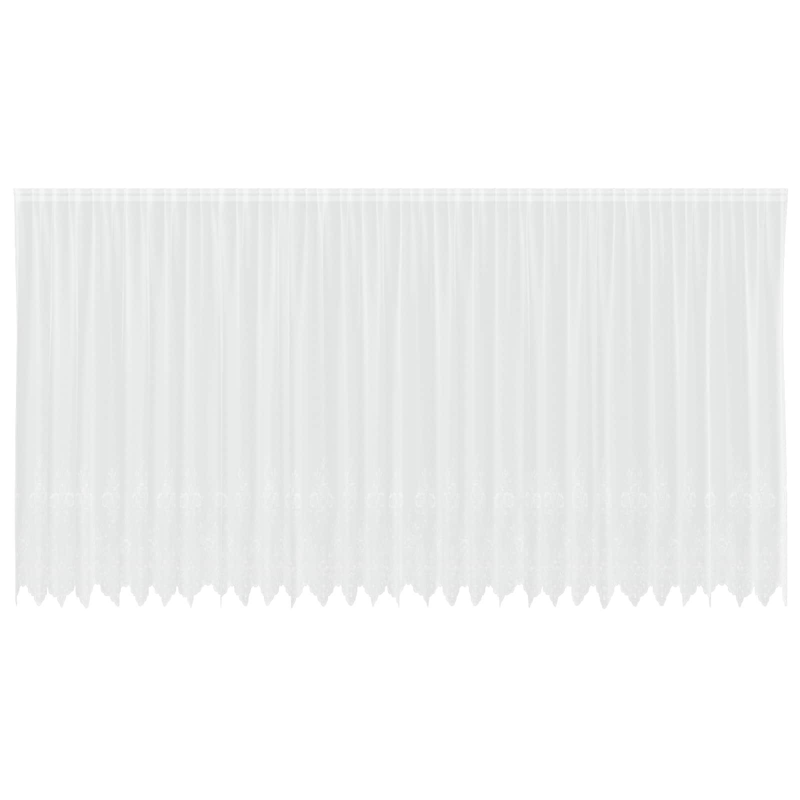 Tenda in Pizzo con tende Floreale Bianco 240x750cm Poliestere | homemem39